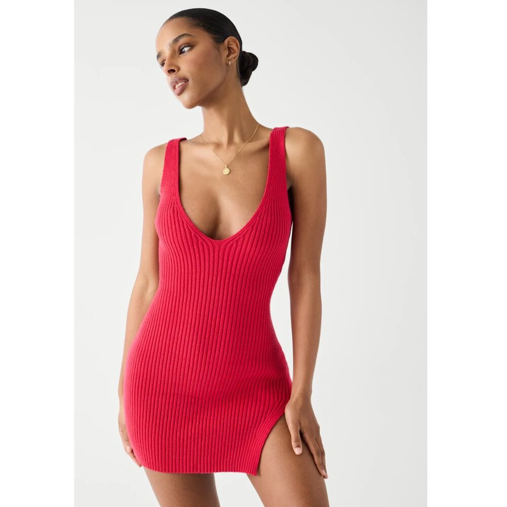 Frankies Bikinis Lady Cloud Knit Mini Dress Size XS